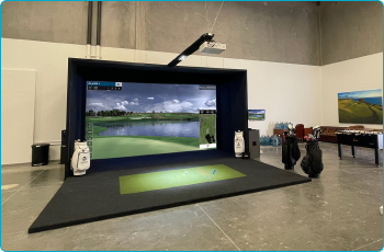 golf simulator screen