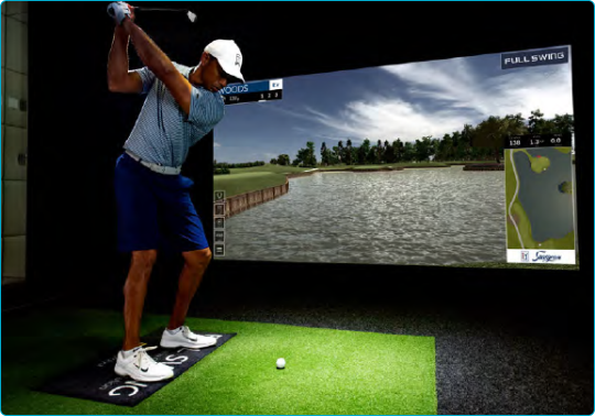 Tiger woods playing full swing golf