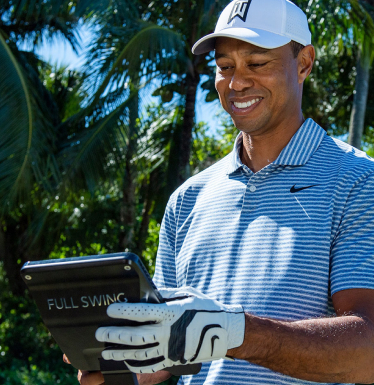 Tiger woods using Full Swing KIT